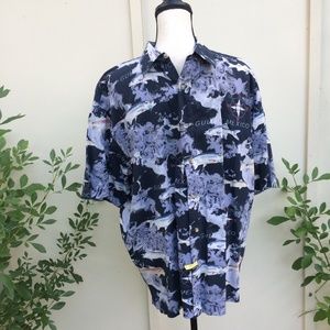 Reel Legends Sz L Gulf Of Mexico Fishing Shirt